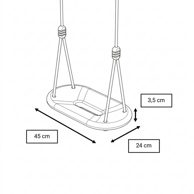 933-Siedzisko płaskie ergonomiczne-Siedzisko huśtawki premium – do 70 kg - 450x240x35 mm - TribeccoStrona głównaSEP_D